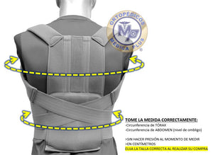 CORRECTOR DE POSTURA ACOJINADO AJUSTABLE SOPORTE PARA ESPALDA