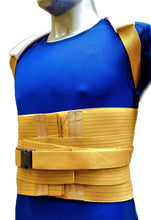 Cargar imagen en el visor de la galería, FAJA DORSOLUMBAR ELASTICA REFORZADA VARILLAS DE ALUMINIO FAJA DORSAL ESPALDA ALTA Y BAJA
