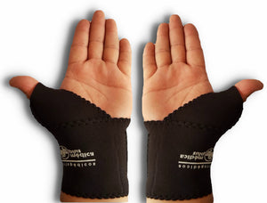 MUÑEQUERA DEPORTIVA MEDIO GUANTE NEOPRENO TERMICO 2 PIEZAS