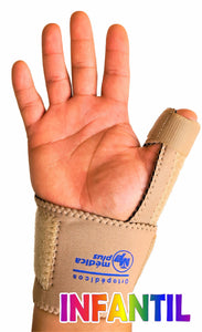 FERULA PARA PULGAR INMOVILIZADOR QUERVAIN DEDO PULGAR ALUMINIO NEOPRENO