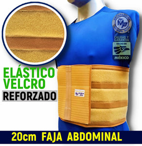 20 CM FAJA SOPORTE ABDOMINAL REFORZADA FAJA POSTOPERATORIA ELASTICA
