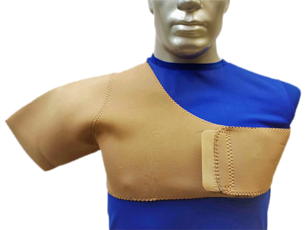 SOPORTE SUJETADOR DE HOMBRO NEOPRENO OCRE - DEPORTE,GYM, LESIONES