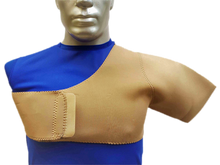 Cargar imagen en el visor de la galería, SOPORTE SUJETADOR DE HOMBRO NEOPRENO OCRE - DEPORTE,GYM, LESIONES
