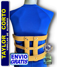 Cargar imagen en el visor de la galería, CORSET TAYLOR CORTO DE ALUMINIO FORRADO
