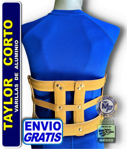 CORSET TAYLOR CORTO DE ALUMINIO FORRADO