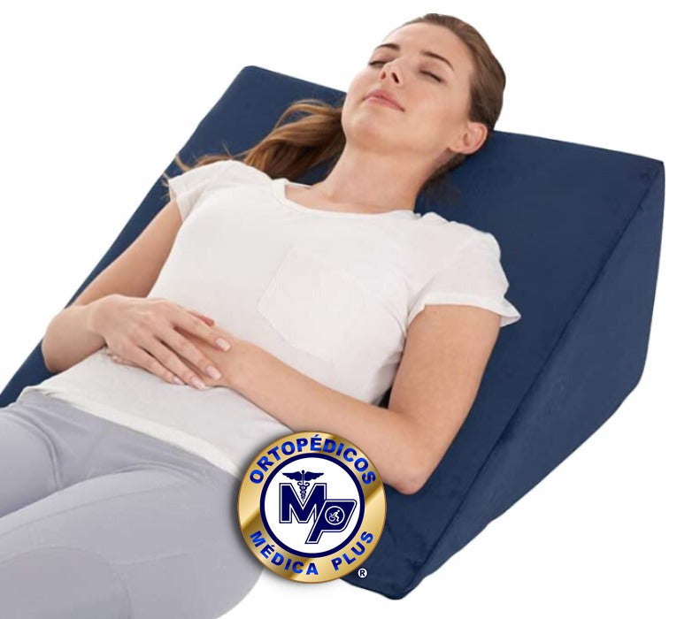 PREDUXYOW Almohada de cuña para Adulto, Cuña Antireflujo Triangular Cojín  con Forma de Cuña para Cama y Sofá, Ayuda a aliviar el reflujo ácido, el