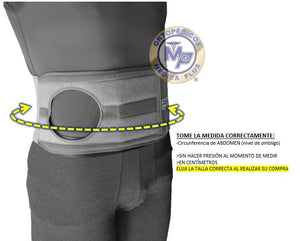 FAJA 13 CM PARA COLOSTOMIA ORIFICIO UNIVERSAL 10 CM ELASTICA CON FUNDA INCLUIDA