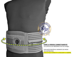 FAJA 13 CM PROTECTORA PARA CATETER DE DIALISIS PERITONEAL O SONDA DE GASTROSTOMIA - TRANSPIRABLE