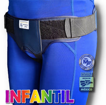 Cargar imagen en el visor de la galería, FAJA PARA HERNIA INGUINAL ELASTICO REFORZADO ALMOHADILLAS IZQUIERDA Y DERECHA HIERNIA DE INGLE

