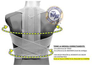 CORRECTOR DE POSTURA TRANSPIRABLE AJUSTABLE SOPORTE PARA ESPALDA