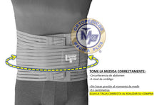 Cargar imagen en el visor de la galería, FAJA LUMBOSACRA TRANSPIRABLE REFORZADA VARILLAS DE ALUMINIO Y PLASTICO INTERCAMBIABLES FAJA SACROLUMBAR
