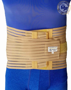 FAJA LUMBOSACRA TRANSPIRABLE REFORZADA VARILLAS DE ALUMINIO Y PLASTICO INTERCAMBIABLES FAJA SACROLUMBAR