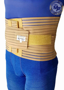 FAJA LUMBOSACRA TRANSPIRABLE REFORZADA VARILLAS DE ALUMINIO Y PLASTICO INTERCAMBIABLES FAJA SACROLUMBAR