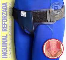 Cargar imagen en el visor de la galería, FAJA PARA HERNIA INGUINAL ELASTICO REFORZADO ALMOHADILLAS IZQUIERDA Y DERECHA HIERNIA DE INGLE
