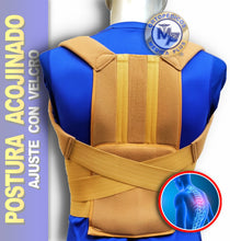 Cargar imagen en el visor de la galería, CORRECTOR DE POSTURA ACOJINADO AJUSTABLE SOPORTE PARA ESPALDA
