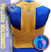 Cargar imagen en el visor de la galería, CORRECTOR DE POSTURA ELÁSTICO AJUSTABLE SOPORTE PARA ESPALDA
