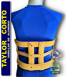 CORSET TAYLOR CORTO DE ALUMINIO FORRADO